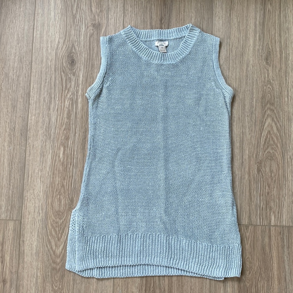 Linen knit J. Crew tunic sweater, XXS